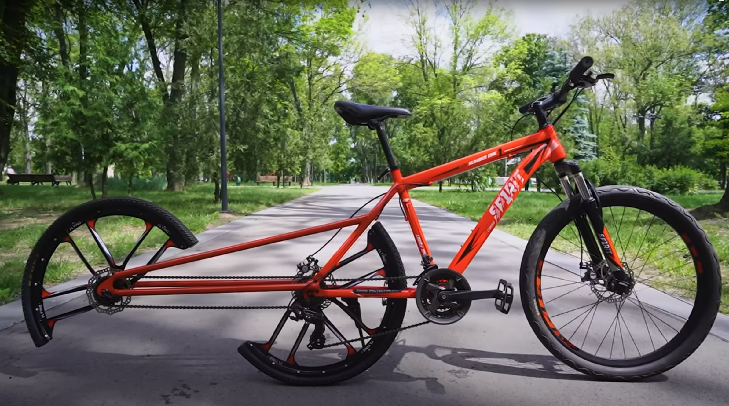 Bicycle 2 wheels discount front 1 back